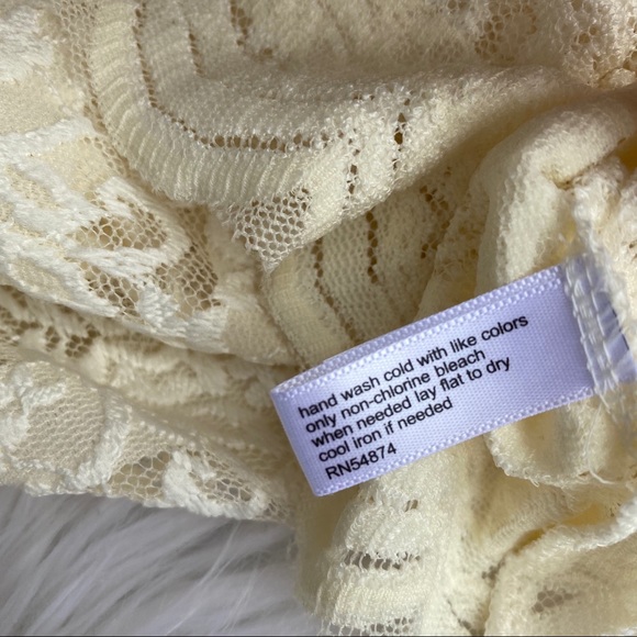 The Limited Lace Ivory Tank Top Sleeveless S - Picture 7 of 8